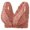 A-Brick Red111, variant on Daisy Bras For Older Women Front Closure Seamless Front Closure Bra Push Up Non Padded Wirefree Bralette Comfortable