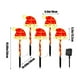 thumbnail image 3 of Luces solares LED navideñas con forma de gorro navideño, luz solar cálida para jardín o patio. Decoración navideña para exteriores. Incluye cinco luces solares navideñas de plástico., 3 of 8