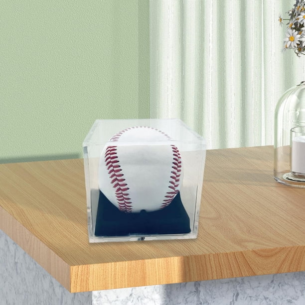 Caja de acrílico para exhibición, caja de almacenamiento a prueba de polvo, Hobby Visual Clear Square Display Case Square Baseball Holder para Golf Hugo Vitrina de béisbol