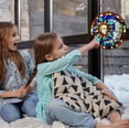 thumbnail image 4 of Sun and Moon with Faces Decor Sun Catcher Stained Glass Window Hanging for Women Wall Decor Handmade SunCatcher Decoration for Garden Home Housewarming Gifts, 4 of 5