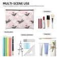 thumbnail image 4 of Kdxio Swan And Flowers2 Makeup Bag Toiletry Bag Canvas Makeup Bags Zipper Cosmetic Pouch Travel Cosmetic Pouch for Women Gifts, 4 of 7