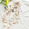 thumbnail image 4 of Hair Scarf Ties Elastic 6PCS Long Tail Hair Scarf Scrunchies Ribbon Scrunchies, 4 of 10