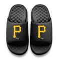 thumbnail image 2 of Unisex ISlide Black Pittsburgh Pirates Primary Motive Slide Sandals, 2 of 5