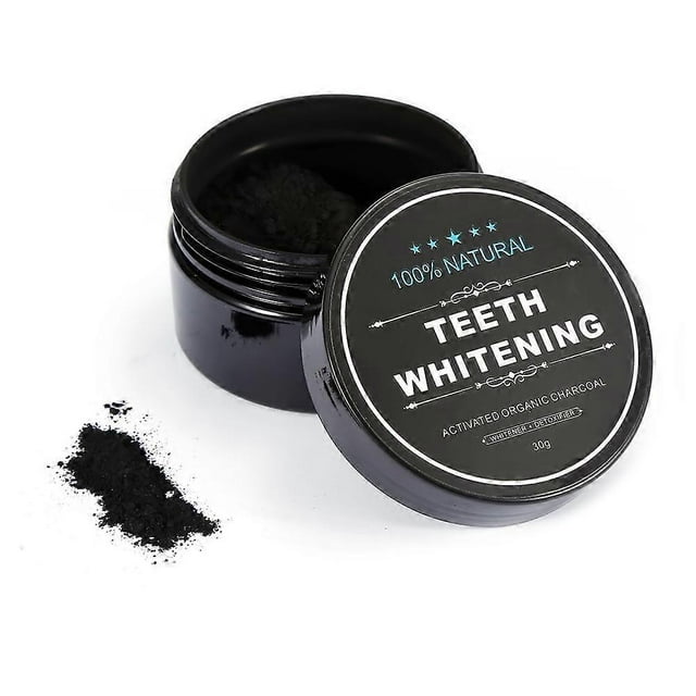 Charcoal Teeth Tooth Whitening Powder Natural Organic Toothpaste Toothbrush Oral