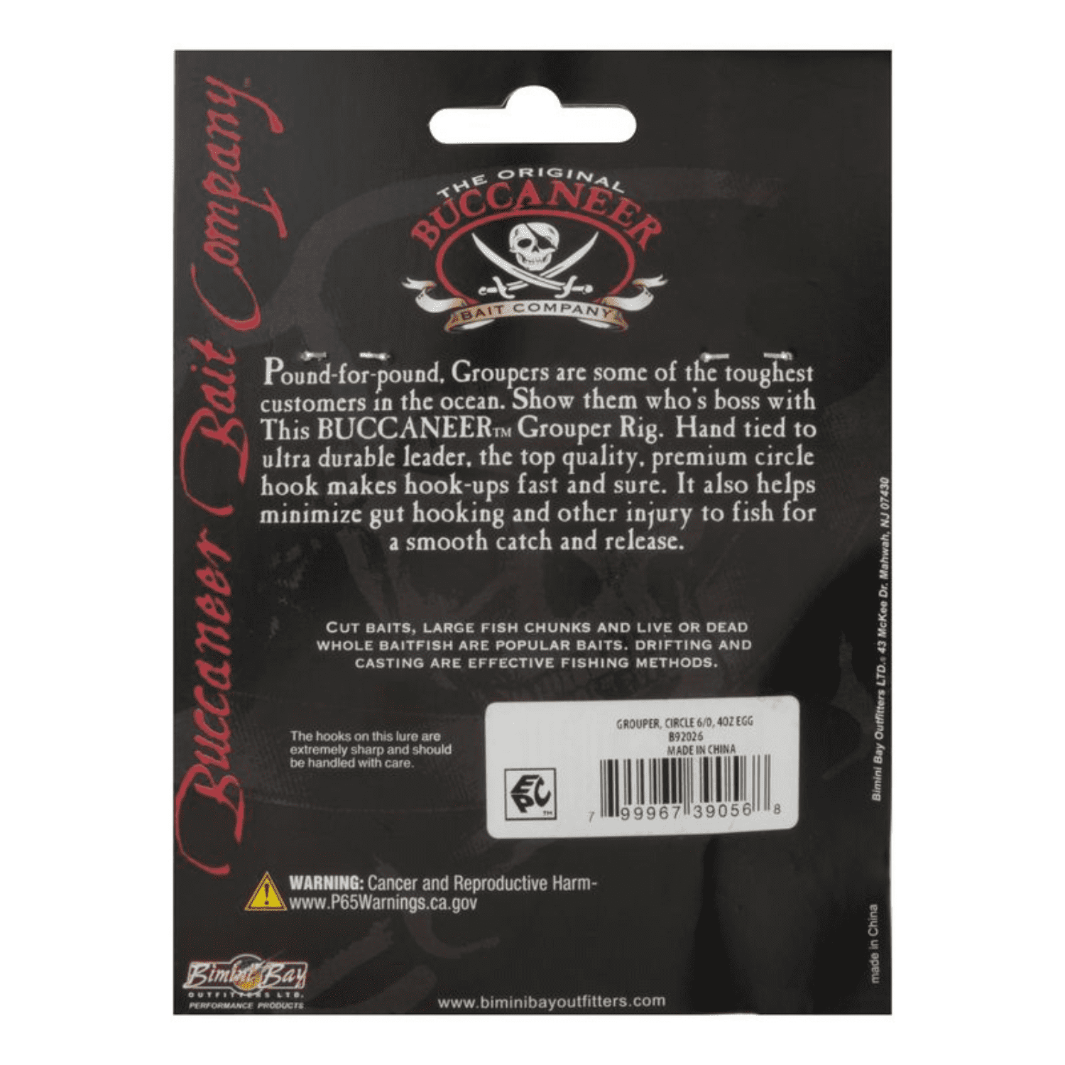 Tsunami Buccaneer Grouper Fishing Rig 4 oz. – 6/0 Circle Hook