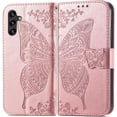 thumbnail image 2 of Compatible with Samsung Galaxy A14 5G Wallet Case for Women, Leather Flip Folio with Kickstand Magnetic and Card Holder Protective Case for Samsung Galaxy A14 5G Butterfly Rose Gold SD, 2 of 5