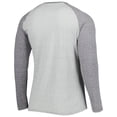 thumbnail image 3 of Men's Concepts Sport Heather Gray Las Vegas Raiders Ledger Raglan Long Sleeve Henley T-Shirt, 3 of 3