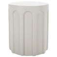thumbnail image 2 of Safavieh Nikolaus Modern Magnesium Oxide Round End Table, White, 2 of 8