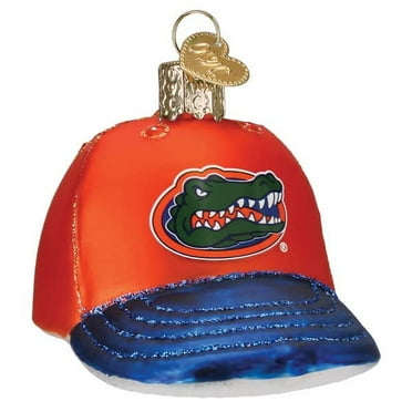 Old World Christmas Florida Baseball Cap Glass Blown Ornament for Christmas Tree