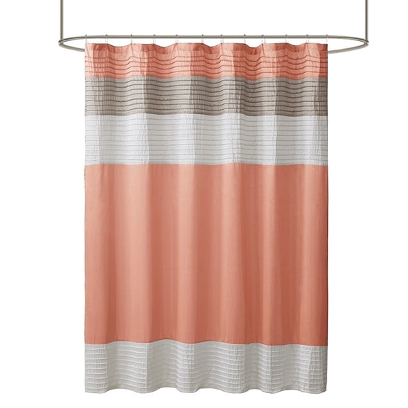 Gracie Mills Nixon Faux Silky Lightweight Shower Curtain - GRACE-3783