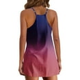 thumbnail image 3 of Mrat Women's Fashion Womens Jumpsuits Dressy V-Neck Camis Sleeveless Printed Girls Rompers Size 10-12 Pockets Casual Jumpsuits Pullover Dress Jumpsuits for Women Summer Dressy Purple_CC 3XL, 3 of 5