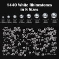 thumbnail image 1 of Round Shape Crystal, Glass Rhinestones, Flatback Fancy Stone For Diy Projects, Non-hotfix Rhinestones, Sew On Rhinestones For Clothes, Shoes, Bags, Crystal Clear, Multi-faceted, 1 of 7