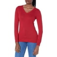 thumbnail image 1 of walmart Essentials Chandail Léger à Col en V pour Femmes, 1 of 8