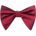 thumbnail image 1 of LAICAIW Satin Silk Oversized Bow Tie Solid Color Formal Tuxedo Big Bowtie, 1 of 1