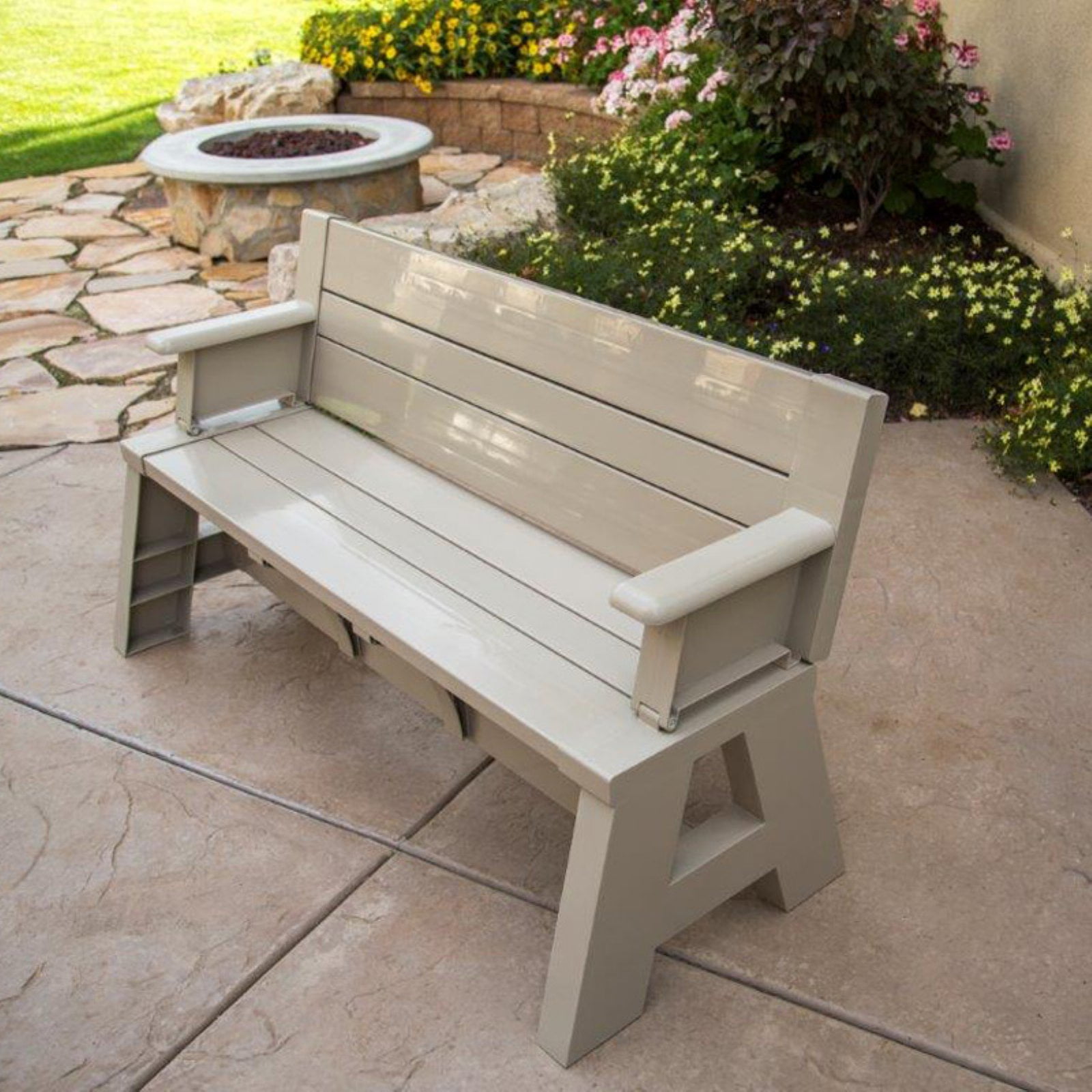 plastic convertible bench picnic table