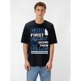 thumbnail image 1 of God First Family Second Then Dallas Western Cowboy T-shirt With Fancy Print, Casual Comfy Tee, Trendy Short Sleeve Top For Summer Daily Wear - 220g Tee For Adult, Men, Women, Teen, Teenager,, 1 of 7