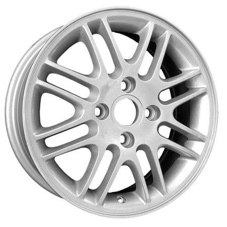 Aftermarket 2000-2011 Ford Focus  15x6 Aluminum Alloy Wheel, Rim Sparkle Silver Full Face Painted - (Best Paint For Alloy Wheels)