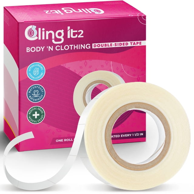 Cinta transparente de doble cara para ropa Cling IT2