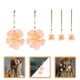 thumbnail image 3 of KAKOWELY 5 pinzas para el pelo con flores, pinzas para el pelo de novia, pasadores para el pelo, accesorios florales para el pelo., 3 of 4