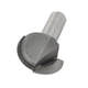 thumbnail image 1 of Fresa de punta redonda de 1/2" x 1 1/4" con 2 filos, herramienta de corte tono plateado, 1 of 3
