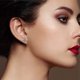 thumbnail image 3 of Pendientes Europeos y de Moda para Mujer Ligeros Elegantes Pendientes Flor de Circonita para Mujer Exquisitos Pendientes de Cobre, 3 of 8