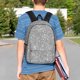 thumbnail image 4 of Easygdp GlitterSilver Mochila Ligera de 15 Pulgadas para Estudiantes, Mochila Cómoda para la Escuela y Viajes, Correas Ajustables, 4 of 6