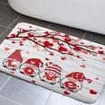 thumbnail image 2 of Valentines Bathroom Rugs, Romantic Gnome Couple Red Heart Tree on Rustic Wooden Farmhouse Valentine Extra Soft and Absorbent Bath Rugs, Non-Slip Bath Carpet, Bath Mats for Bathroom Floor(17"X29"), 2 of 3