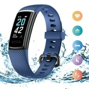 Jumper High-End Fitness Tracker HR, Activity Trackers Health Exercise Watch with Heart Rate and Sleep Monitor, Smart Band Calorie Counter, Step Counter, Pedometer Walking for Men Women, Blue