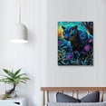 thumbnail image 2 of ZFLMY Black Panther Forest Psychedelic Canvas Wall Art 12x16 16x20in, 2 of 5