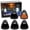 Smoked Lens with Amber LED Lights, variant on Semi-Clear Lens Xenon White Full LED Cab Roof Marker Lamps Replacement For Ford 1999-2016 F250 F350 F450, Also Universal Fit For Other Trucks