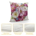 thumbnail image 4 of PHYHOO  Spring Floral Throw Pillow Covers Pink Flowers Mothers Day Decorative Pillows for Couch Sofa Bed Home Decor, 4 of 5