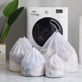 thumbnail image 1 of Cagogo under $5 4Pcs Large Laundry Bag, Extra Large Mesh Laundry Bag, Drawstring Delicates Wash Bag, Breathable Garment Protector for Washing Machine, College Dorm Home, 1 of 9