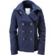 thumbnail image 1 of Aeropostale Womens Solid Pea Coat, Azul, Grande, 1 of 1