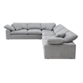 thumbnail image 2 of ACME Furniture Naveen Upholstered Fabric Sectional Sofa with 6 Pillows in Gray, 2 of 8