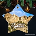thumbnail image 2 of Mount Rushmore National Memorial Scenic Ceramic Ornament, South Dakota Souvenir Christmas Decoration, 2 of 6