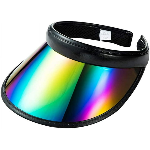 Sombrero con visera para mujer, hombre, niña, ajustable, deportivo, para la playa, para exteriores, protección UV, para el sol, transparente, transparente, 1 visera, con clip, color negro Vhermosa Gorras y Gorros