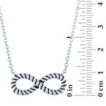 thumbnail image 2 of Ladies Brilliance Fine Jewelry Sterling Silver Rope Infinity Necklace, 18", 2 of 3