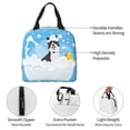thumbnail image 3 of KLL Collie in Bathtub Print Insulated Lunch Bag Women, Reusable Cute Tote Lunch Box for Adult & Men, Leakproof Cooler Lunch Bags for Work Office Travel Picnic, 3 of 5
