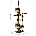 thumbnail image 3 of 94"-102" Huge Cat Tree Ceiling High Cat Tower Brown, 3 of 8
