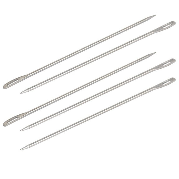 5Pcs Upholstery Repair Metal Sewing Needles for Canvas Leather Carpet