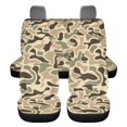 thumbnail image 5 of HUISEFOR 4 Pack Car Seat Cover Full Set Elastic Polyester Anti Slip Comfortable, All‑Season Protection, Front and Back Split Bench Protector, Universal Fit for SUV Sedan, 5 of 7