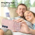 thumbnail image 7 of Compatible with Samsung S23 Plus Case Clear Glitter Silicone, Phone Case Samsung Galaxy S23 Plus Case Glitter Sparkle Pink Shockproof Thin Cover (Pink), 7 of 7