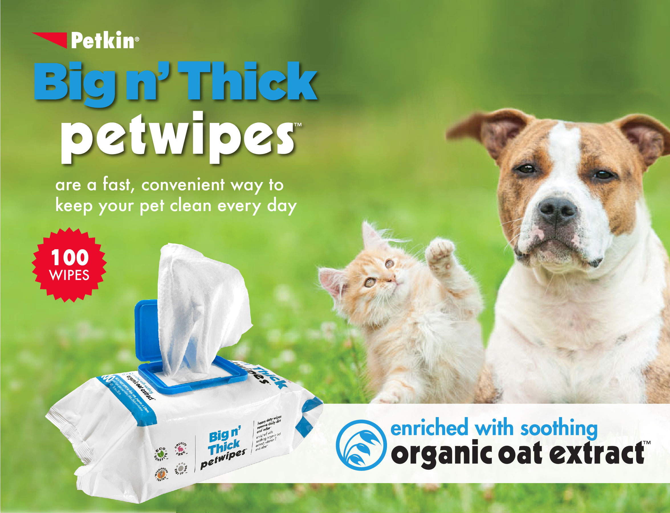 Lingettes Épaisses pour Animaux de Compagnie