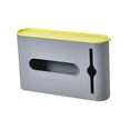 thumbnail image 2 of Trash Bag Dispenser Hanging Garbage Bag Storage Box for Bathroom Office Home Gray, 2 of 8