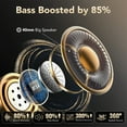 thumbnail image 3 of Wireless Bluetooth Headphones 5.4, 40H Playtime with 3 EQ Modes, 4 Micrs ENC Noise Cancelling for Clear Calls, Bass Boosted by 85%, Comfort Fit, Over Ear Headphones for Travel Home Office PC Red, 3 of 4