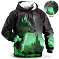 thumbnail image 1 of Sudadera con capucha vintage para hombre con estampado de lobo animal, jersey estampado en 3D, moda urbana para hombre, sudadera con capucha informal de manga larga para exteriores con lobo, 1 of 5