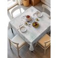 thumbnail image 6 of Teal Black Dandelion Table Cloth, Vintage Watercolor Floral Waterproof Tablecloth for Square Tables, Reusable Washable Fabric Table Cover for Restaurant Kitchen Dining Tables 60"x60", 6 of 6