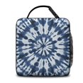 thumbnail image 3 of Blue and White Tie Dye Pattern Insulated Lunch Bag Teens,Lunch Box for Men Women for Work,Picnic or Travel,10.2x9.5x4.3 Inches,8 Can Capacity, 3 of 6