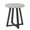 Gray, variant on Adjustable Height Round Bar Table with Black Top and Metal Base, Space Saving Cocktail Table for Living Room, 24 Inch Diameter, MDF and Metal