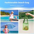 thumbnail image 4 of 1 Pack Shell Bag Seashell Mesh Tote Kids Beach Accessories Colorful Mesh Beach Bag Girls Boys Sand Bags for Collecting Holding Shells Swimming Accessories, 4 of 6